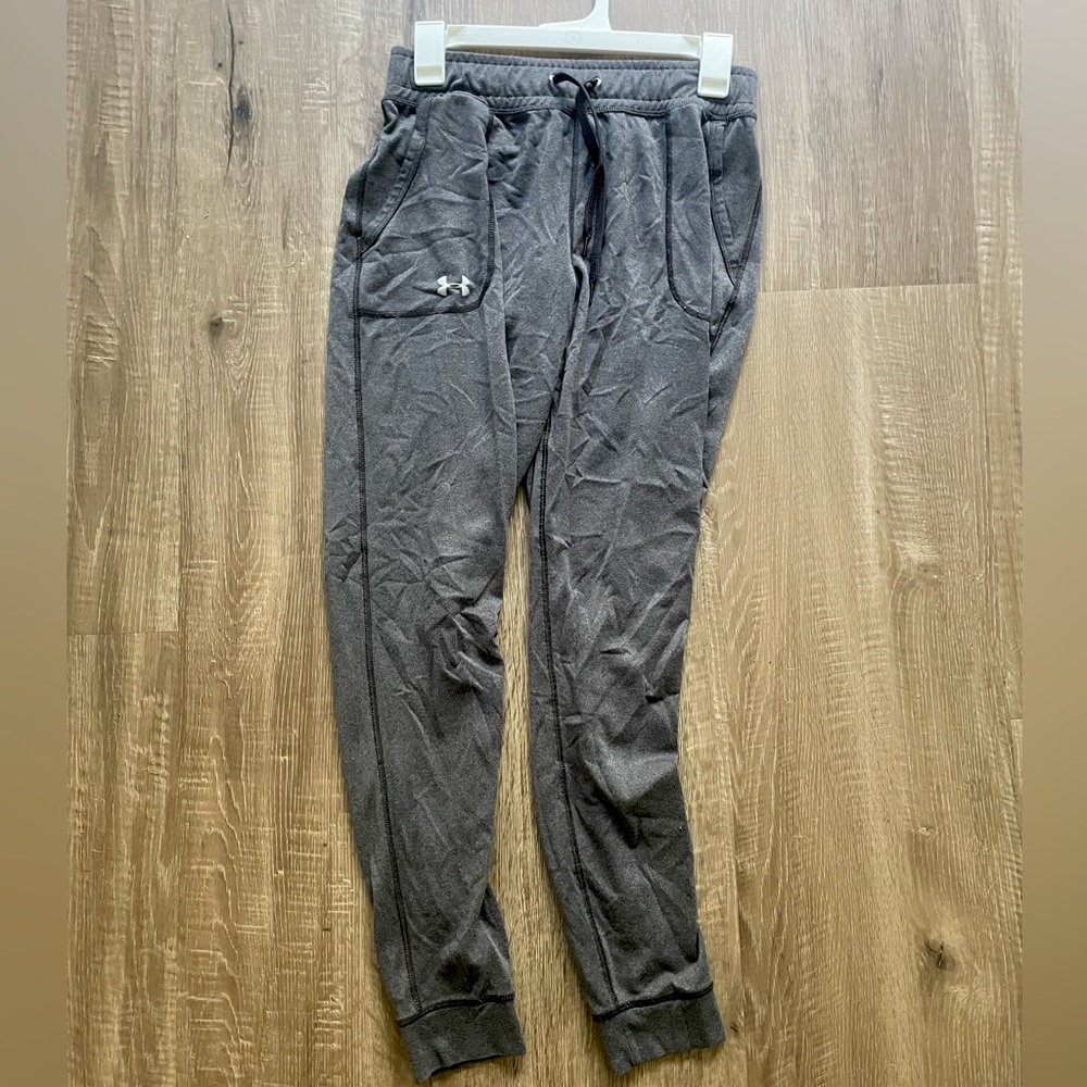 Jogger sweatpants. Under Armor! They are heat gear pants.